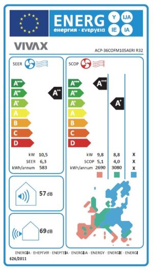 VIVAX COOL, klima ur.multi, ACP-36COFM105AERI2, spoljna jed