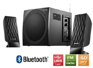 Microlab M300BT * Drveni 2.1 38W RMS(14W,2x12W) SD, USB, FM, BLUETOOTH, black, 3.5mm (4999)
