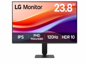 Monitor LG 24U41YA-B 23.8"/IPS/1920x1080/120Hz/5ms GtG/VGA, HDMI/Adaptive sync/VESA/crna