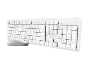 Tastatura+miš TRUST ODY II bežicna /US/bela