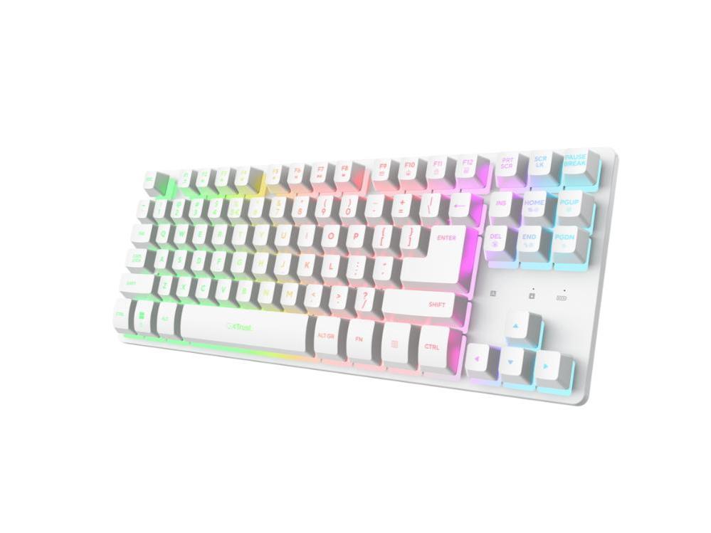 Tastatura TRUST GXT 831 Thado Wireless TKL set/US/bela - Слика 2