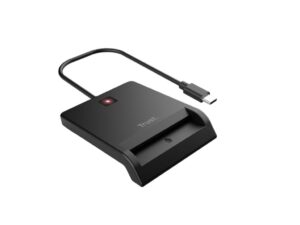 Citac kartica TRUST PRIMO USB-C DNI smart card reader/crna