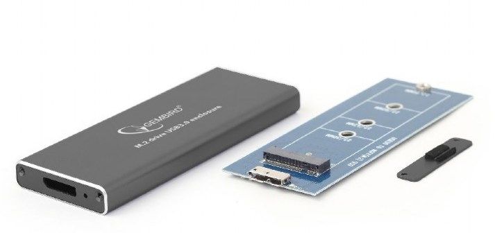 EE2280-U3C-01 Gembird Kuciste za M.2 SSD (NGFF) memoriju USB3.0 black - Слика 2