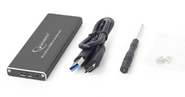 EE2280-U3C-01 Gembird Kuciste za M.2 SSD (NGFF) memoriju USB3.0 black - Слика 3