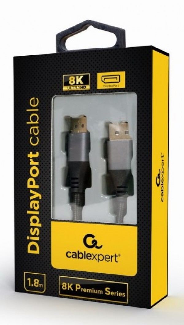 CC-DP8K-6 Gembird DisplayPort na DisplayPort digital interface kabl 8K, v1.4, 7680x4320 at 60Hz 1,8m - Слика 3