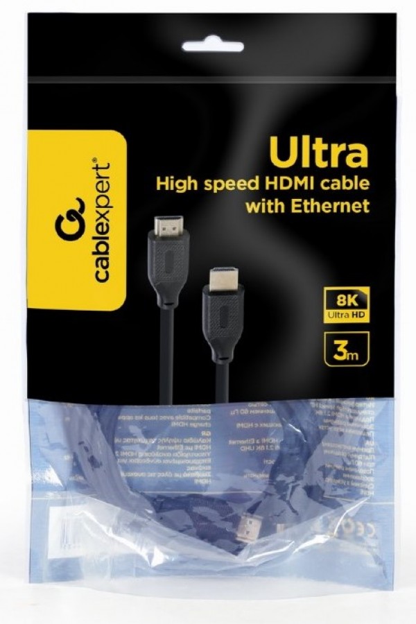 CC-HDMI8K-3M Gembird HDMI kabl v.2.1 ethernet support UHD/8K TV 3m - Слика 4