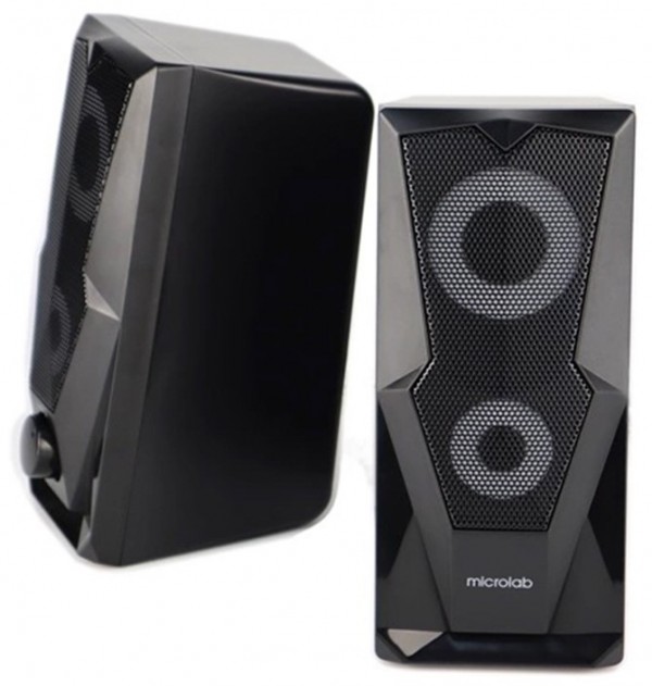 Microlab B27 Stereo zvucnici black, 10W RMS (2 x 5W), USB power, 3,5mm RGB - Слика 3