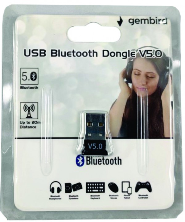 BTD-MINI8 ** Gembird USB2.0/3.0 Bluetooth dongle v5.0, 2.4Ghz 3MB/s(24Mbps) 8dBm 20m BR8651(399) - Слика 3