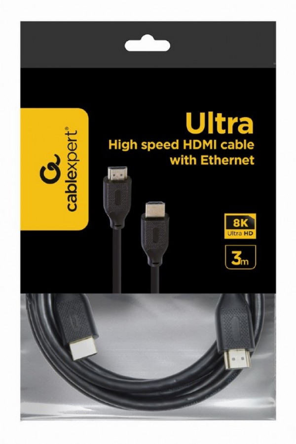 CC-HDMI8K-3M Gembird HDMI kabl v.2.1 ethernet support UHD/8K TV 3m - Слика 5