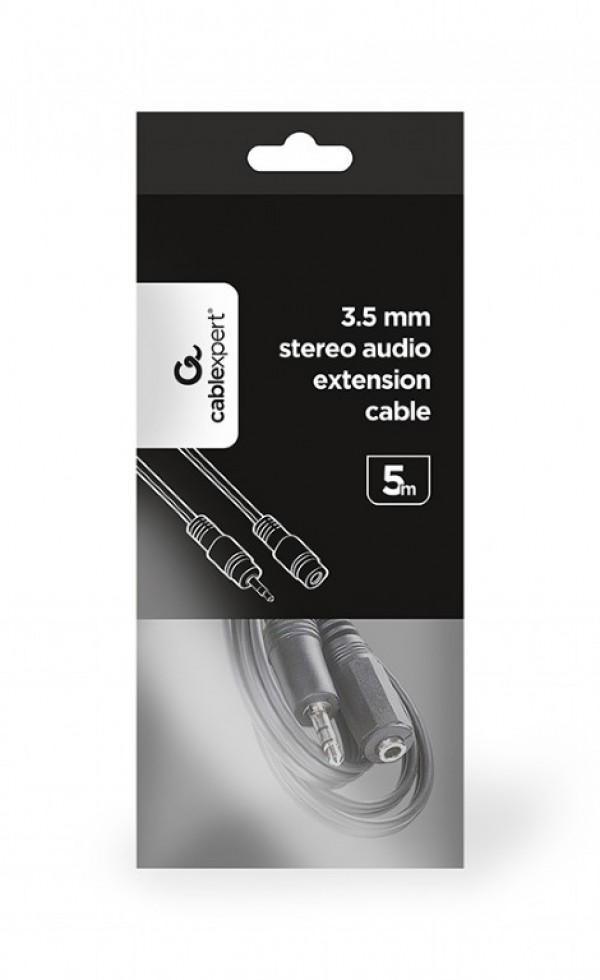 CCA-421S-5M Gembird 3.5mm stereo plug to 3.5mm stereo socket extension kabl 5m - Слика 3