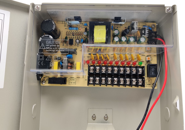NAPRKU-12V/10A-9CH ** Gembird Napajanje u kutiji sa opcijom UPS (bez baterije) 1.5A/CH (3729) - Слика 2