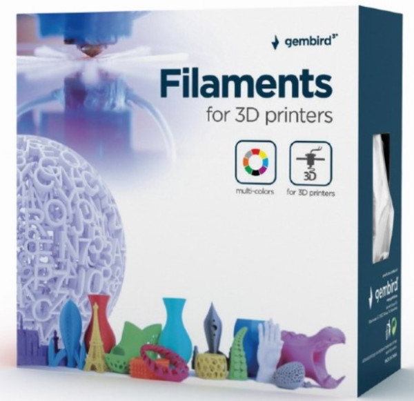 GEMBIRD 3DP-PLA1.75-01-W PLA Filament za 3D stampac 1.75mm, kotur 1KG WHITE - Слика 3