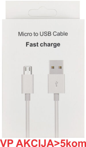 CCP-mUSB2-AMBM-1.0M ** Gembird USB 2.0 microUSB na USB kabl 1m, White (111)