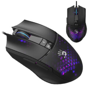 A4 TECH A4-L65 MAX A4Tech Bloody Gejmerski opt. mis, 2000Hz/1000-2000Dpi, Black USB 125mm, Honexcomb