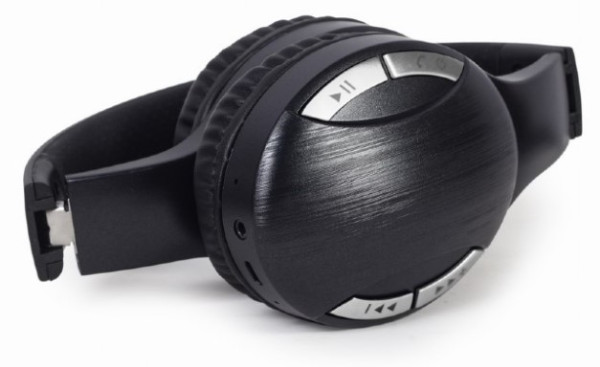 BTHS-01-BK Gembird Bluetooth stereo Slusalice sa mikrofonom, Black - Слика 2