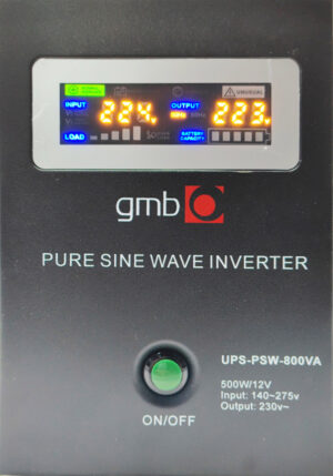 GEMBIRD UPS-PSW-800VA GMB LONG, cist sinusni pretvarac sa produzenom autonomijom 500W-220V/12V