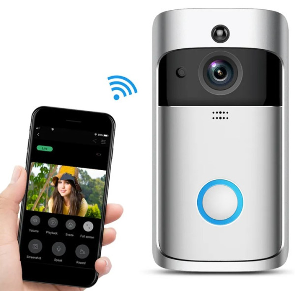 SMART-VIDEO-INTERFON-BELL-EF-V5 Gembird Video zvono, sigurnosna WIFI kamera 1080p - Слика 3