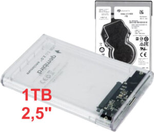 HDD 2.5 * 1TB SET USB 3.0 SATA eksterno kuciste + 1TB ST1000VT001 SEAGATE  EE2-U3S9-6 (4499)