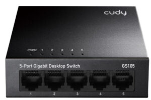 Cudy GS105  metalni 5-Port Gbit Desktop Switch, 5x RJ45 10/100/1000 (Alt. G1005) ver 3.0