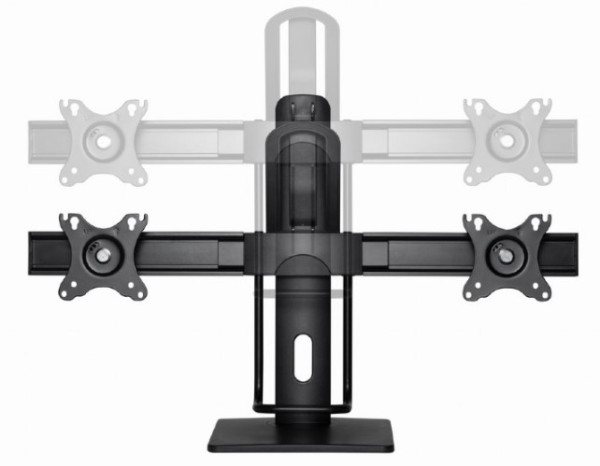 MS-D2-01 Gembird Podesivi stoni drzac za dva monitor, tilt, 17-27 max.2x6kg - Слика 3
