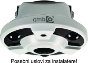 GEMBIRD CAM-IP8MP-SKY30 GMB kamera 8 mpix Fish ip camera 360 stepeni 1.8mm 20m, POE