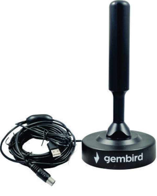 GMB-533USB **Gembird Antena sobna/spoljna sa pojacalom, UHF, dobit 21dB, visina 15cm, USB, 5m (495) - Слика 5
