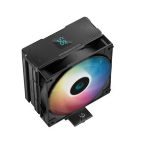 DeepCool AG400 DIGITAL ARGB 4xHeat Pipe, Real-TimeCPU Screen, 220W 120mm 2100rpm 76CFM, BK Intel/AMD