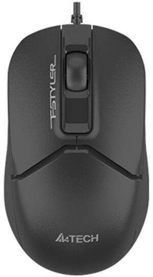 A4-FM12T A4Tech Fstyler opticki mis, 1200Dpi, 108mm, Silent, USB-C/A, BLACK