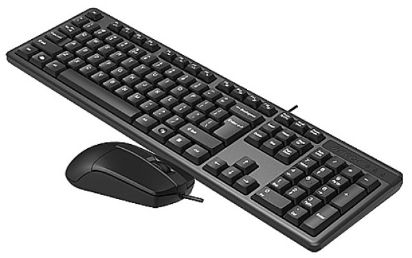 A4 TECH A4-KRS-3330 A4Tech tastatura YU-LAYOUT + mis USB, Grey - Слика 2