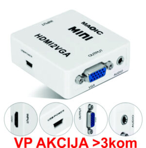 A-HDMI-VGA-Mini ** Gembird input HDMI to VGA (901) (289)