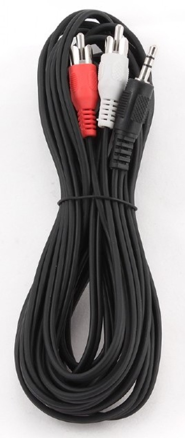 CCA-458-5M Gembird 3.5mm stereo plug to 2 phono plugs audio kabl 5m - Слика 4
