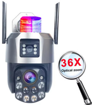 CAM-IP6MP-EP5-36X ZOOM GMB kamera  6 mpix microSD iCSee xmeye pro app Two-way voice PTZ ip66,2x3.6mm