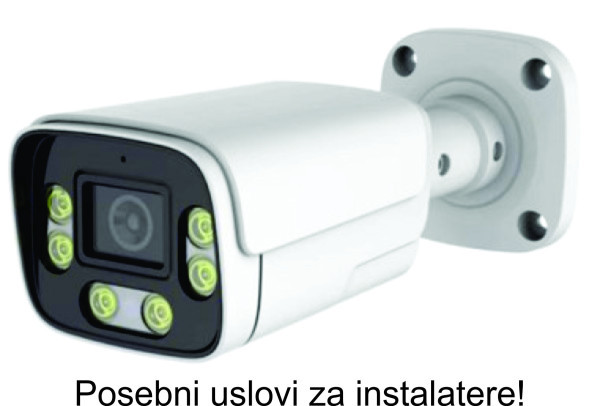 CAM-IP4MP-HAQ60D GMB kamera 4MP APP P6SLite 3.6mm-F1.4 POE, IP66 DuaL LED 6xIR+6xFull Color, MIC,25m - Слика 4