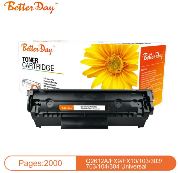 Toner BetterDay Q2612A/FX10 zam. kaseta za HP 2k - Слика 3