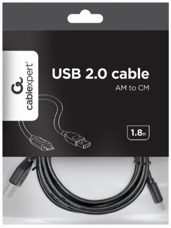 CCP-USB2-AMCM-6 Gembird USB 2.0 AM to Type-C cable (AM/CM), 1.8 m - Слика 4