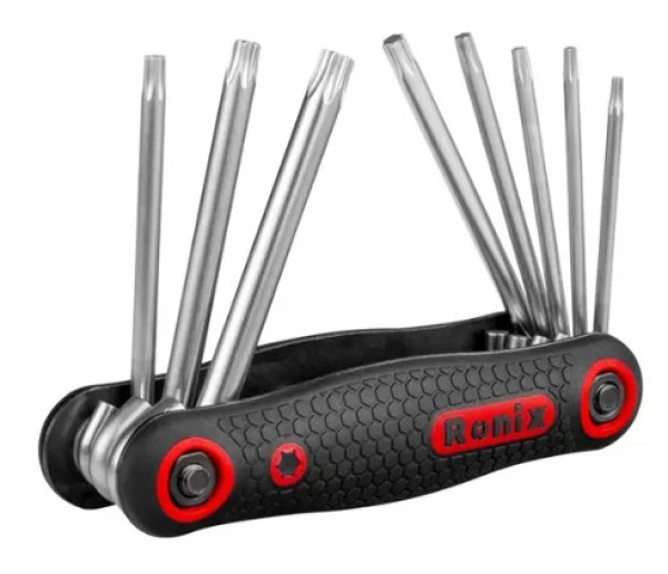 RONIX Sklopivi SET TORX Kljuceva 8-DELNI CR-V RH-2021 T9-T40