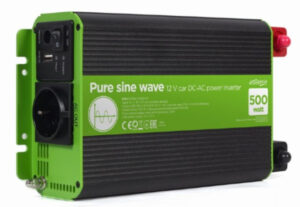 EG-PWC-PS500-01 Gembird 12V Cist sinusni auto inverter DC/AC 500W + USB port