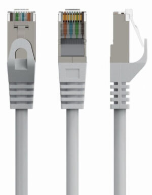PP6A-LSZHCU-0.25M Gembird Mrezni kabl, SFTP CAT.6A BAKARNI LSZH Patch cord 0.25m Grey