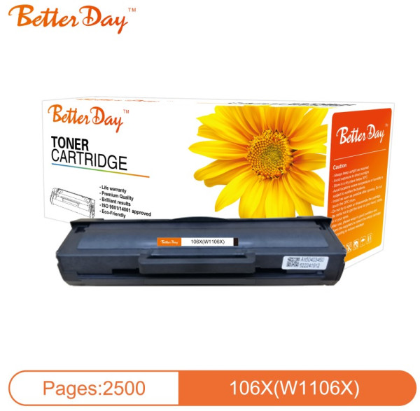 Toner BetterDay W1106X zam. kaseta za HP 2.5k (sa čipom) - Слика 2
