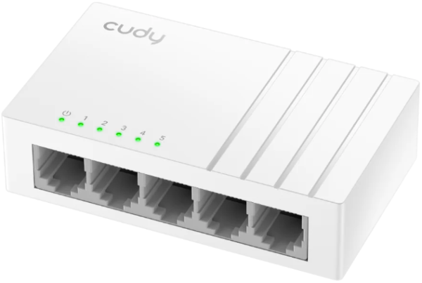 Cudy GS105U 5-Port Gigabit Ethernet Switch with USB-C Power Jack - Слика 3