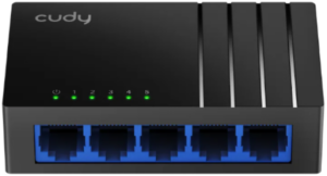 Cudy GS105D 5-Port Gbit Desktop Switch, 5x RJ45 10/100/1000 (Alt. GS105, SG105, PFS3005-GT-L)