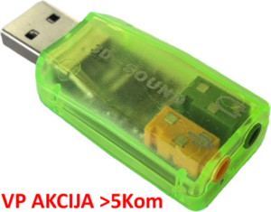 CMP-SOUNDUSB13 ** Gembird USB 5.1 3D zvucna karta, zamenjuje audio kontrolor u PC (SC-USB-01) (223)
