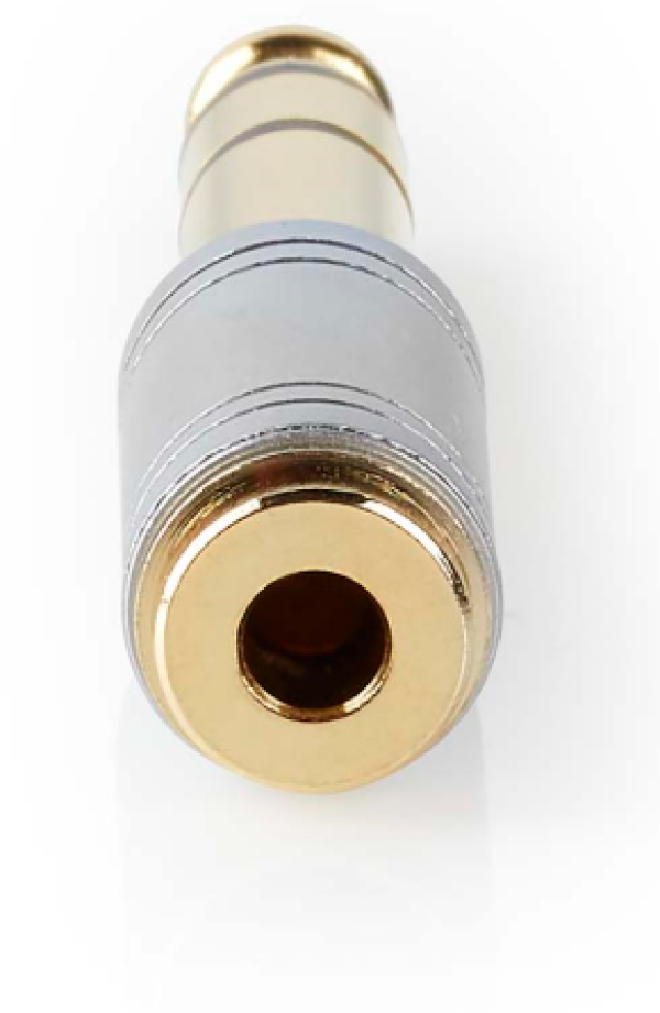 NEDIS CAGC23930ME Stereo Audio Adapter, 6.35 mm Muski, 3.5 mm Zenski, Gold Plated, Metal, Siva - Слика 5