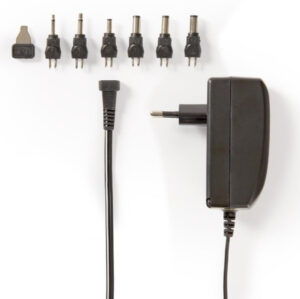 NEDIS ACPA003 Universal AC Power Adapter 24W, 9-24V DC 1.80m 1.0-1.5A 6plug(s) Black