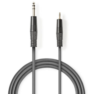 NEDIS COTH23205GY30 Stereo Audio Cable 6.35mm muski na 3.5mm muski, 3m, Dark Grey