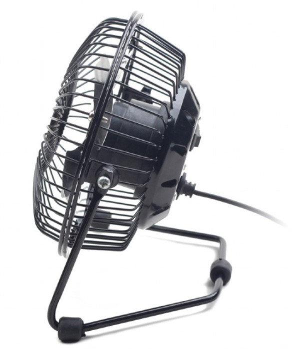 NF-03 Gembird USB 10cm desktop fan, black, METALNI VENTILATOR - Слика 6