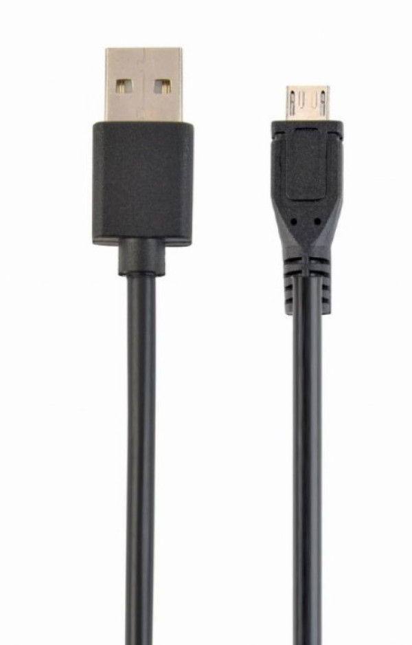 CC-mUSB2D-1M Gembird Double-sided USB 2.0 AM to Micro-USB cable, black, 1 m - Слика 2