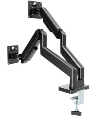 MA-DA2-06 Gembird Podesivi dupli stoni drzac za monitor, tilt, 17-32 max.10kg Black