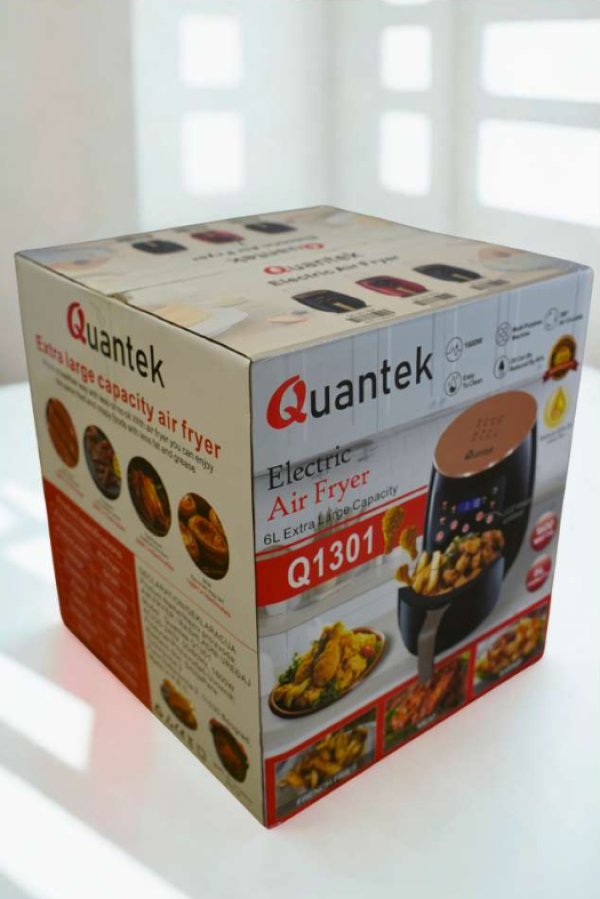 QUANTEK Q1301GR AIR FRYER SA TAJMEROM, LCD, 6L, 1600W, ZELENA - Слика 4