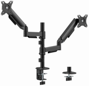 MA-DA2P-02 Gembird Podesivi dupli stoni drzac za monitor, tilt, 17-32 max.9kg